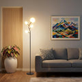 Fiqevs 4 Globe Floor Lamp with 2700K Warm Light LED Bulbs Included, Mid Century by Fiqevs