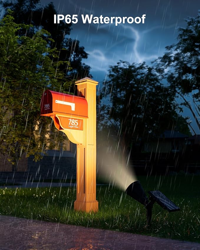 2 Pack Solar Spotlights Outdoor Waterproof - Image 8