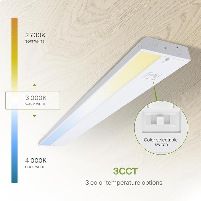 ASD 20 Pack 18 Inch LED Under Cabinet Lighting Plug in or Hardwired, - Image 6