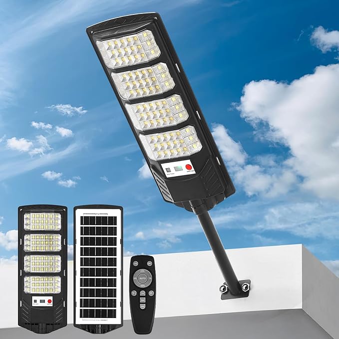 Solar Street Light Outdoor Waterproof, Motion Sensor Solar Powered Light by JOISTOON