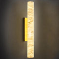 LMQNINE Natural Alabaster Wall Sconces Spanish Marble Wall Light Cylinder by LMQNINE