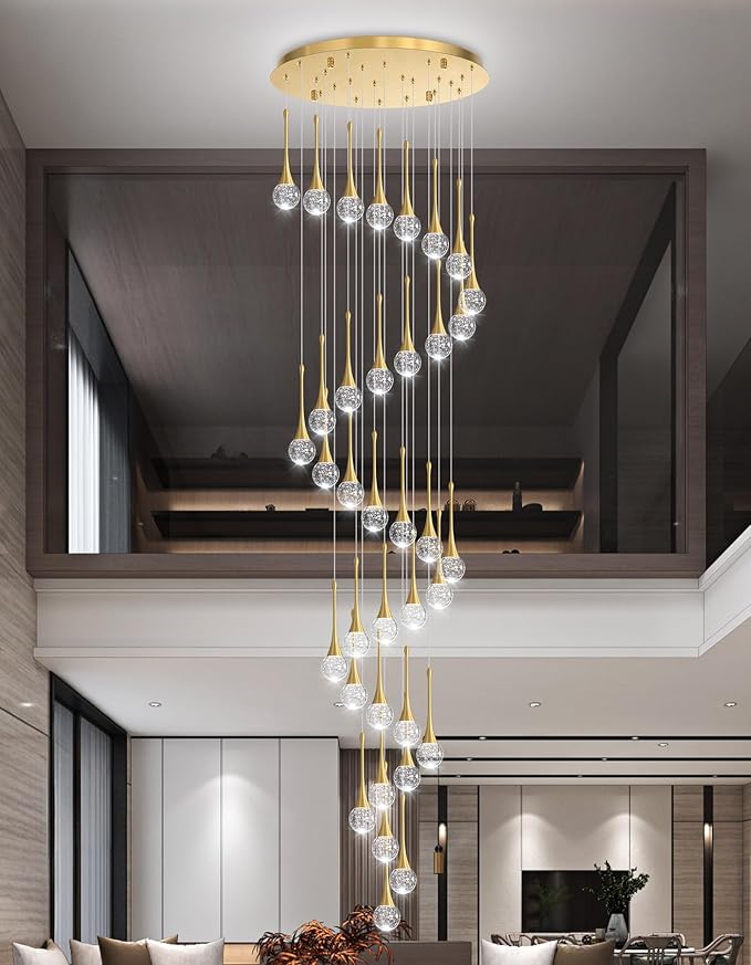36 Light Modern Glam Crystal Chandelier - Image 9