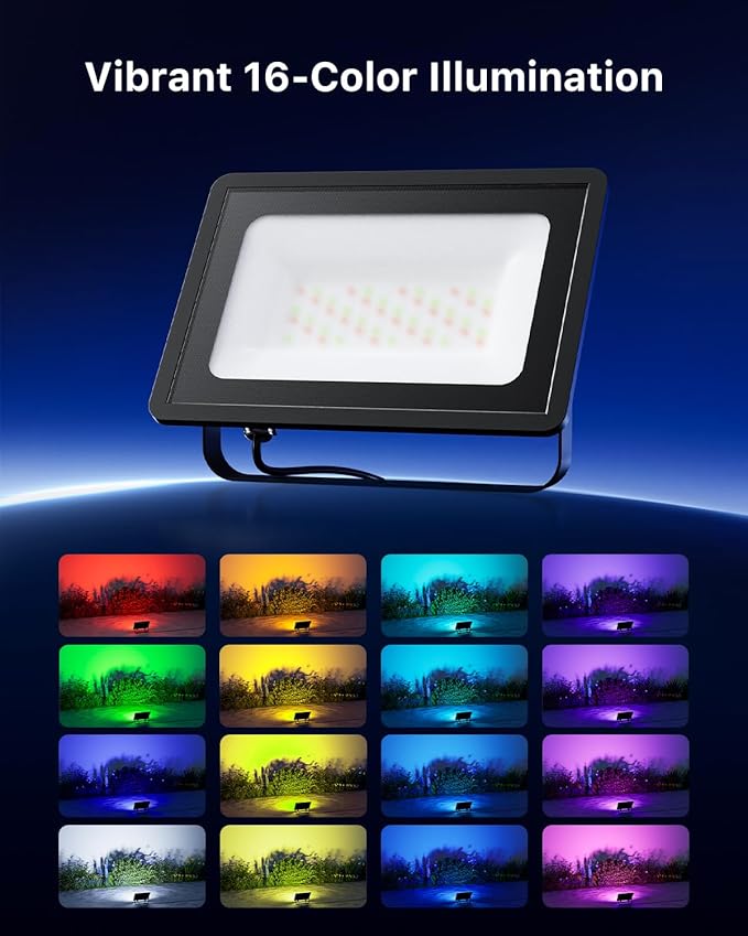 4 Pack 50W Led Flood Lights 500W Equi Color Changing - Image 3