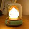 Ghost Campfire Night Light, Small Cute Desk Lamp, Dimmable Cordless Bedside by DeogosLighting