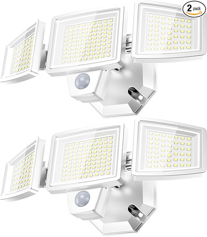 LED Security Lights Motion Sensor Outdoor Lights, 5000K Daylight, IP65 by Lightupyourwayhome