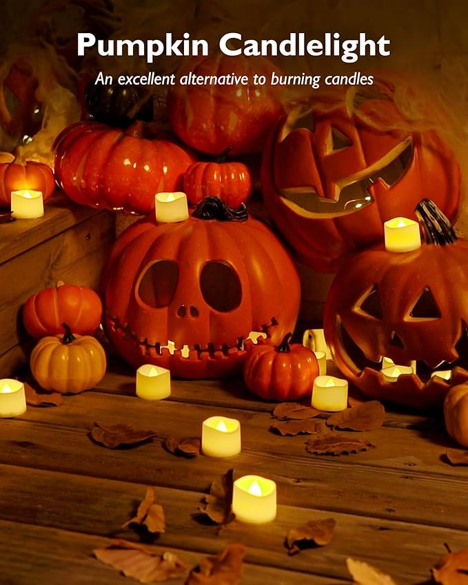 Homemory 24Pcs Flickering Flameless Candle Battery Operated, 200+Hours Fake - Image 8