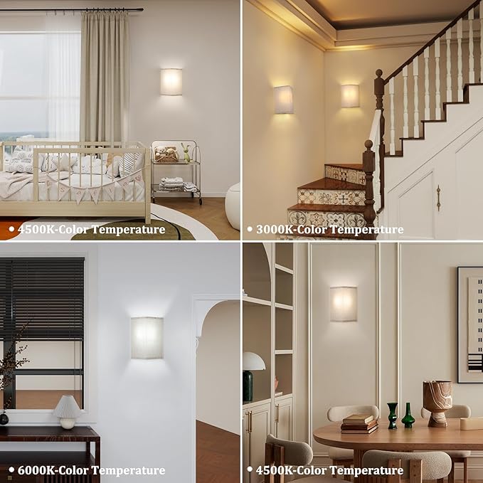 Adhesive Battery Operated Wall Sconce Set of 2, 5000 mAh Battery Rechargeable - Image 9
