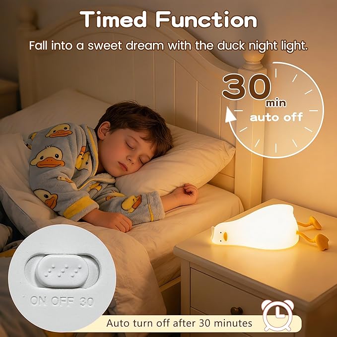 Lying Flat Duck Night Light, Cute White Elephant Gifts, Existential Crisis Duck - Image 3