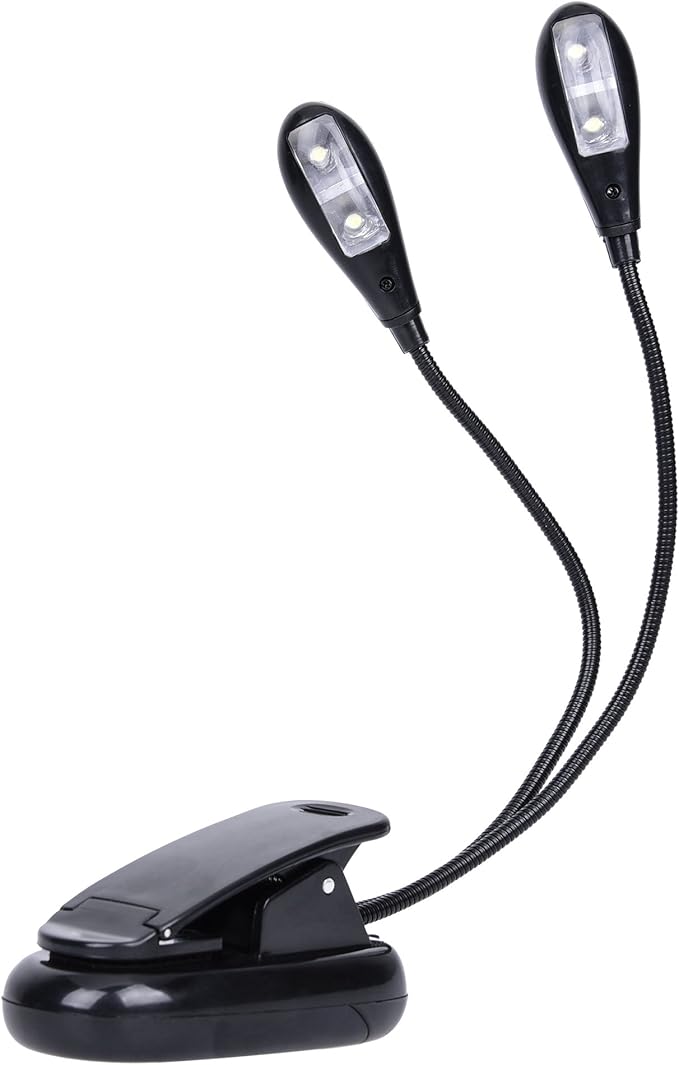 Music Stand Light, 1/2/4/10 Pack Clip on LED Book Lights, USB and AAA Battery - Image 9