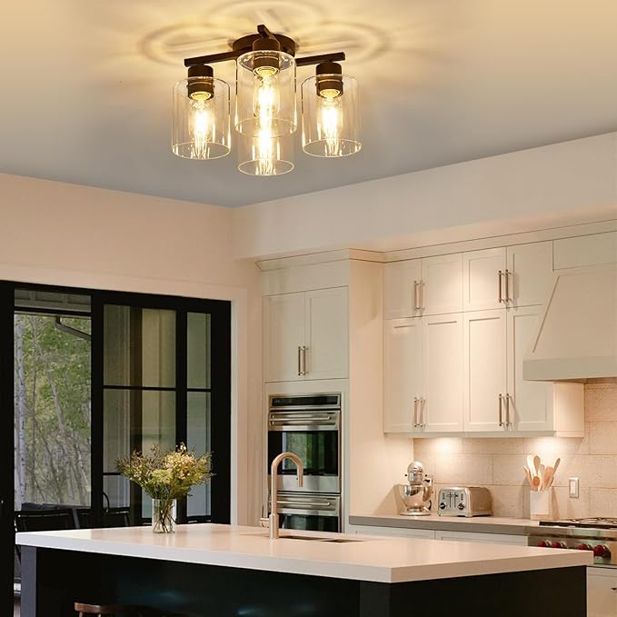 Kitchen Lighting Fixtures Ceiling, 4 Light Kitchen Light Fixtures Cieling Lights - Image 2