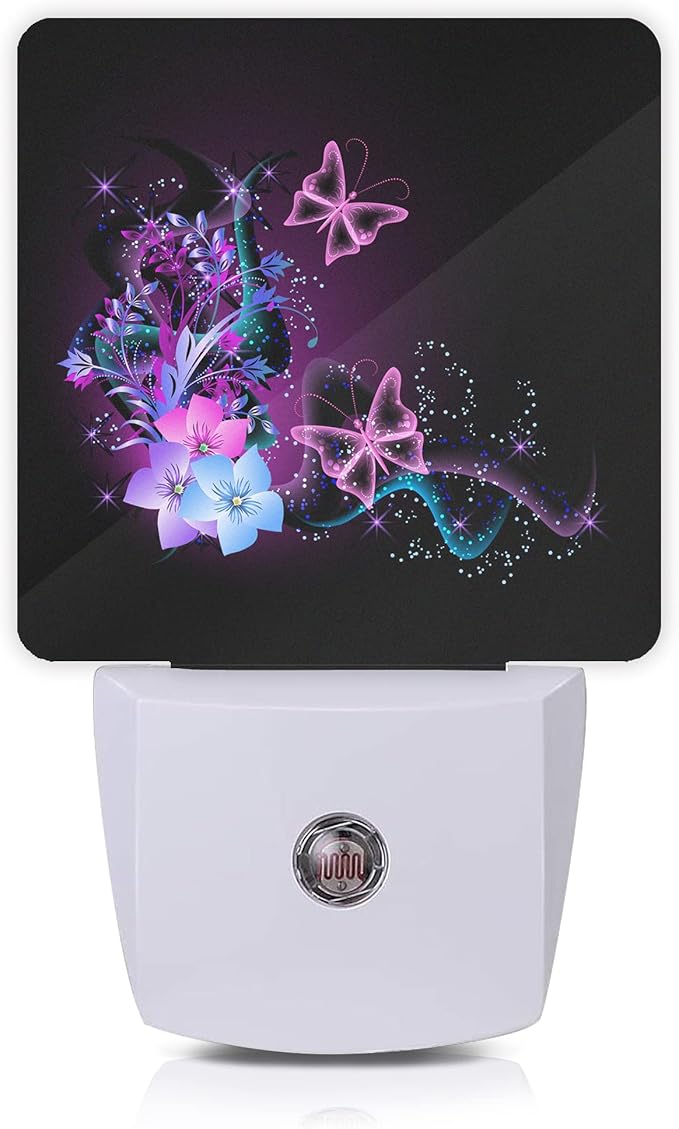 Butterfly Night Light, Fantasy Butterflies Fairy Plug in Night Lights 0.5W by Oeaskly