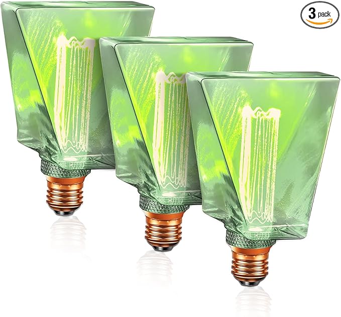 Next Glow Green Light Bulbs LED Vintage Light Bulb 3.5W Equivalent 20W Ice by NextGlow