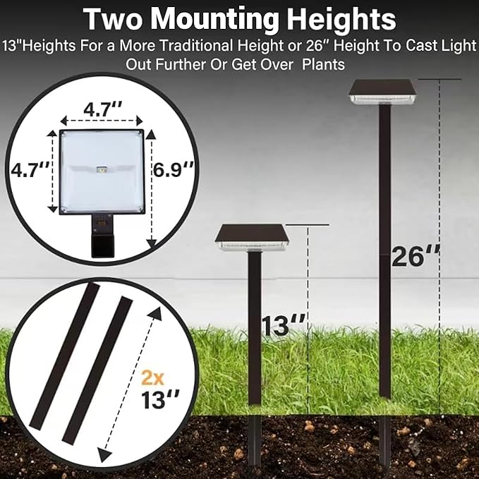 Bobcat Solar Pathway LED Lights Super Bright 300 lumens - Image 2