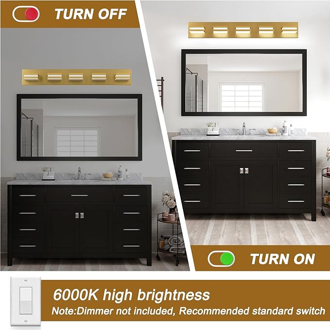 IZORRO LED Modern Bathroom Lights Fixtures, Vanity Lights - Image 5