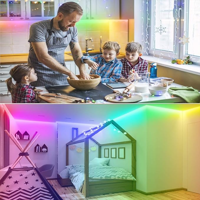 130Ft Led Strip Lights, Music RGB Color Changing, APP Control Strip Lights - Image 6