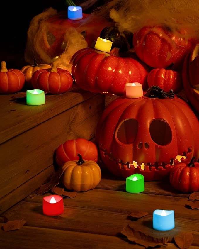 Homemory Multi Color Changing Tea Lights Candles Battery Operated, LED Holiday - Image 3