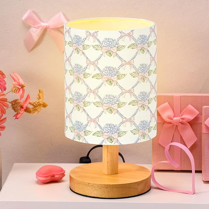 VIHOSE Blue Hydrangea Kids Table Lamp by VIHOSE