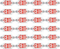 AKT LIGHTING Red Emergency Exit Light, Adjustable Two LED Head Exit Sign Light by AKTLIGHTING