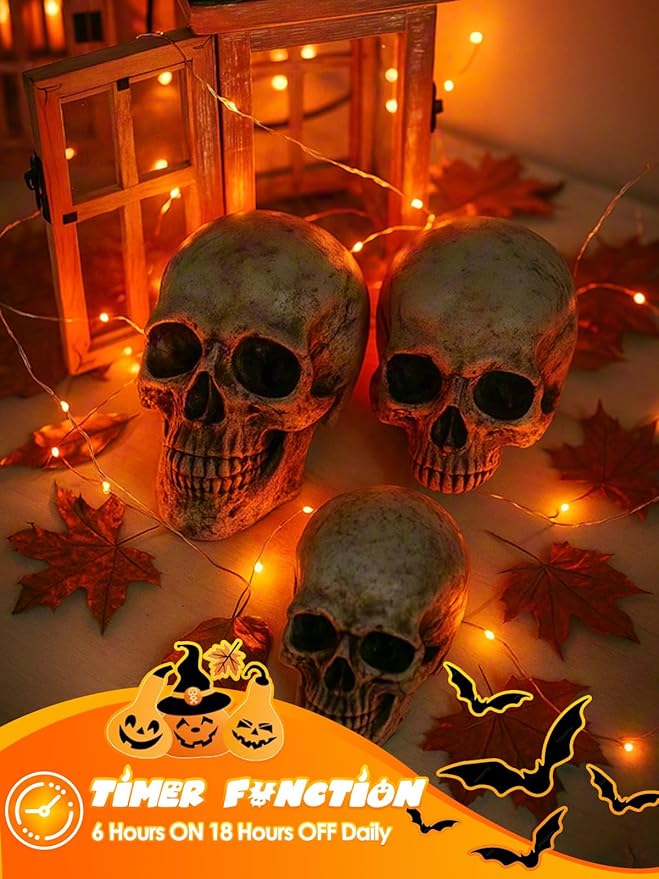 4 Pack 20FT 60LED Halloween Battery Operated Fairy Lights - Image 2