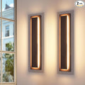 23.6 in Long Outdoor LED Wall Lights, Modern Exterior Garage Wall Light by ZSMAIKU