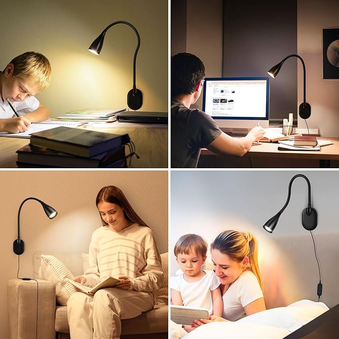 Wall-Mounted LED Bedside Reading Light - Image 9