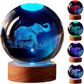 Large Elephant Crystal Ball Night Light by Unknown