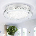 Crystal Flush Mount Ceiling Light Fixture 13.8" Hallway Lighting Fixtures by Auffel