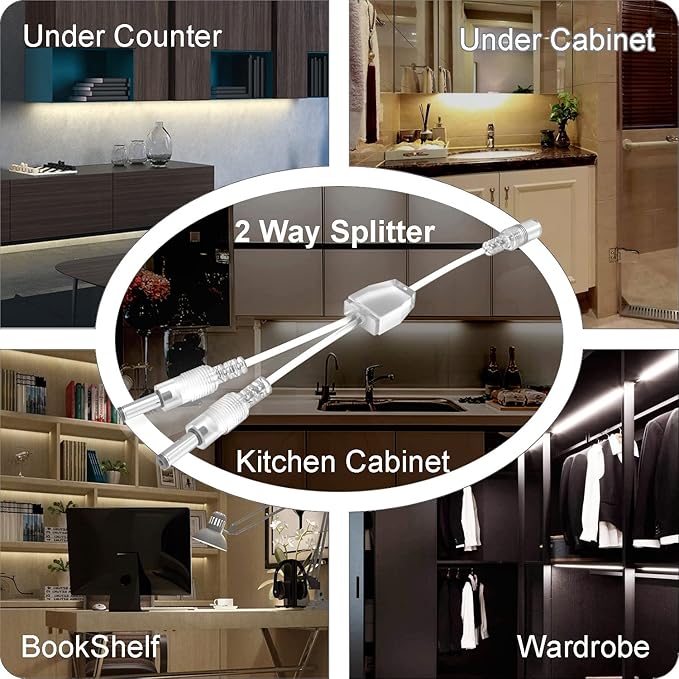 EBD Under Cabinet Lighting Touch Under Cabinet Lights Built-in 45cm Adjustable - Image 5