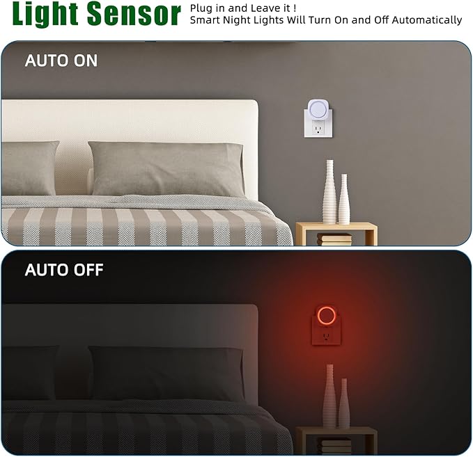 LED Night Lights Plug into Wall, Indirect Soft Dimmable Night Light - Image 4