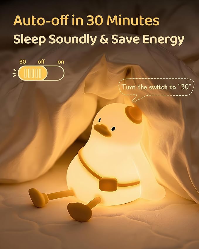Duck Night Light for Kids, Cute baby Night Lamp, Cool Stuff, Soft Nightlight - Image 2