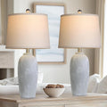 25“ Jar Table Lamps Set of 2, Ceramic Bedside Lamps by MouvovoLighting