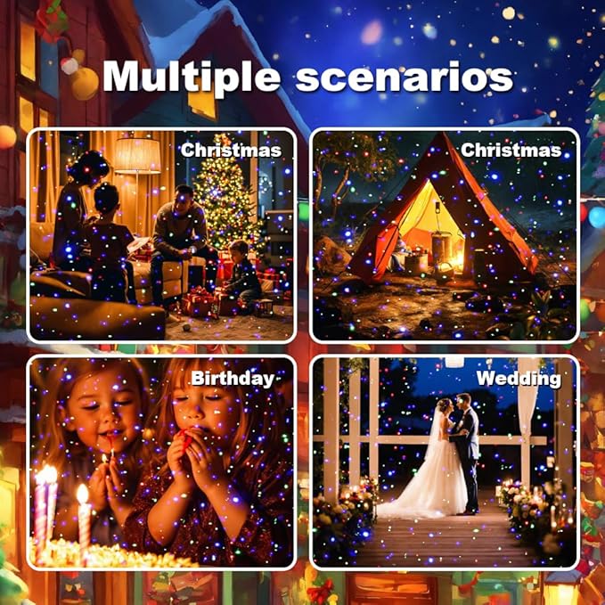Laser Christmas Projector Lights Outdoor, 3 Color Laser Light Projector - Image 7