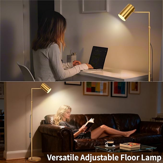 Tree Floor Lamp for Living Room, Modern Gold Standing Tall Pole Lamps for - Image 6