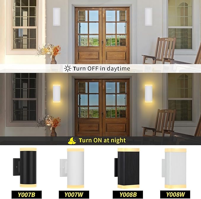 Outdoor Wall Lantern, ZUUKOLE Waterproof Exterior Wall Light, Anti-Rust - Image 4