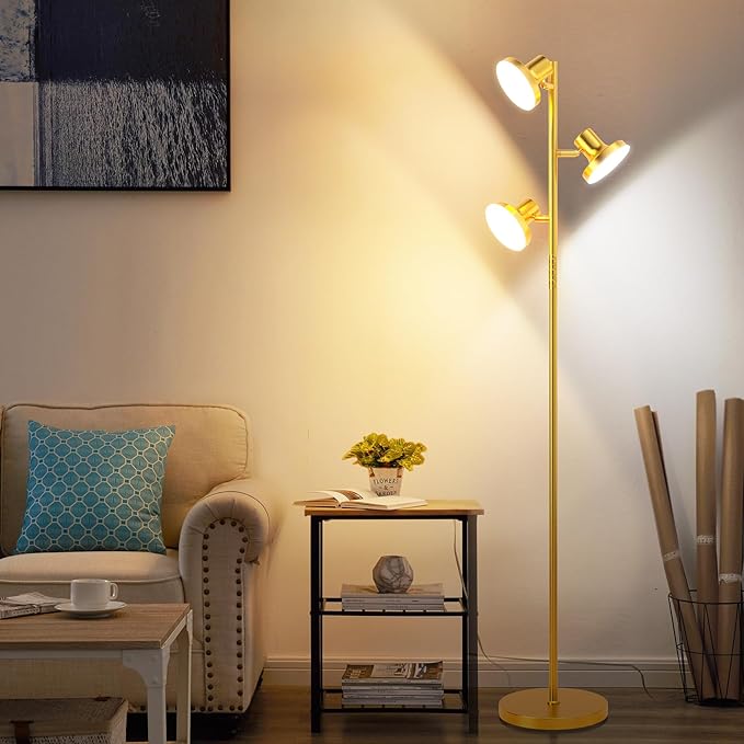 36W LED Tree Floor Lamp, Modern Dimmable Standing Lamp - Image 2