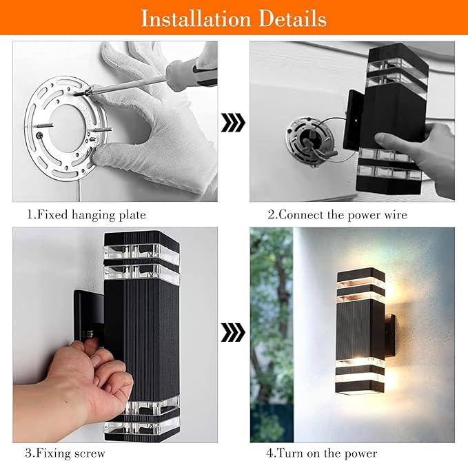 Outdoor Light Fixture, IP65 Wall Light Fixtures - Image 6