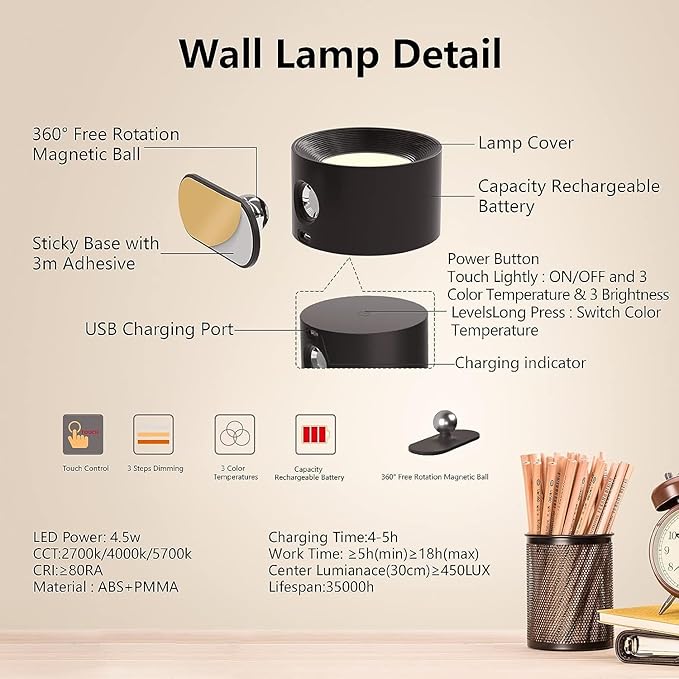 LED Wall Sconce, Wall Mounted Lamp - Image 7