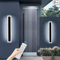 Upgrade Widened 2 Pack Long Modern Outdoor Wall Light, 31.4inch Dimmable by Daoseolo
