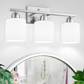 Brushed Nickel Bathroom Light Fixture, 3 Light Vanity Lights by FAISHILAN