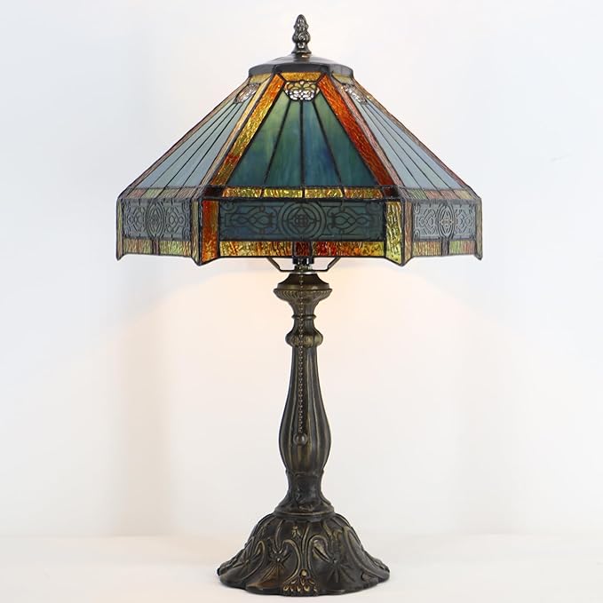 Tiffany Style Lamp Stained Glass Table Lamp Memory Sympathy Desk Reading Light - Image 7