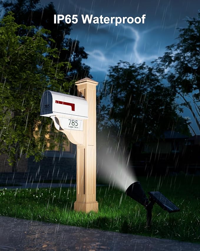 2 Pack Solar Spotlights Outdoor Waterproof - Image 8