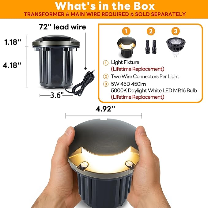 Gardenreet Low Voltage Landscape Well Lighting - Image 9