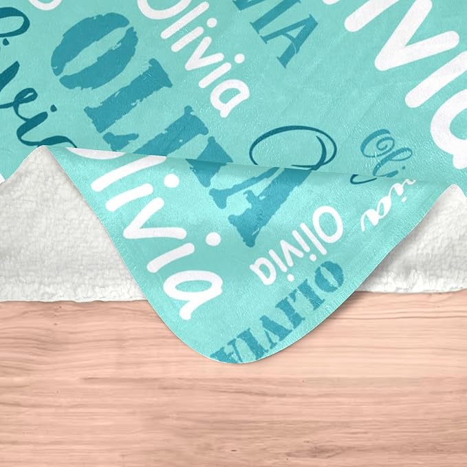 Gudina Personalized Name Blankets and Throws, Custom Blanket - Image 6