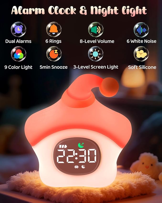 Star Alarm Clock with Night Light - Image 2