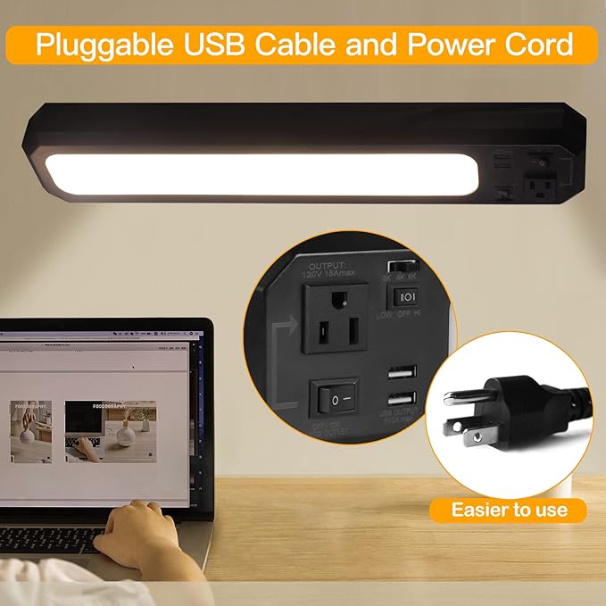 18inch Plug-in Under Cabinet Lighting, 1000LM Led Under Counter Light - Image 3