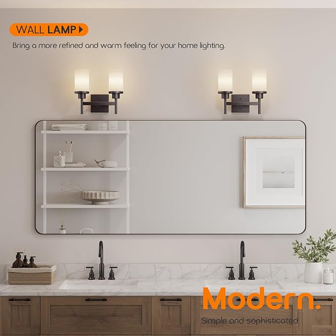 Wall Lights Over Mirror Bathroom Vanity Light Fixtures - Image 2