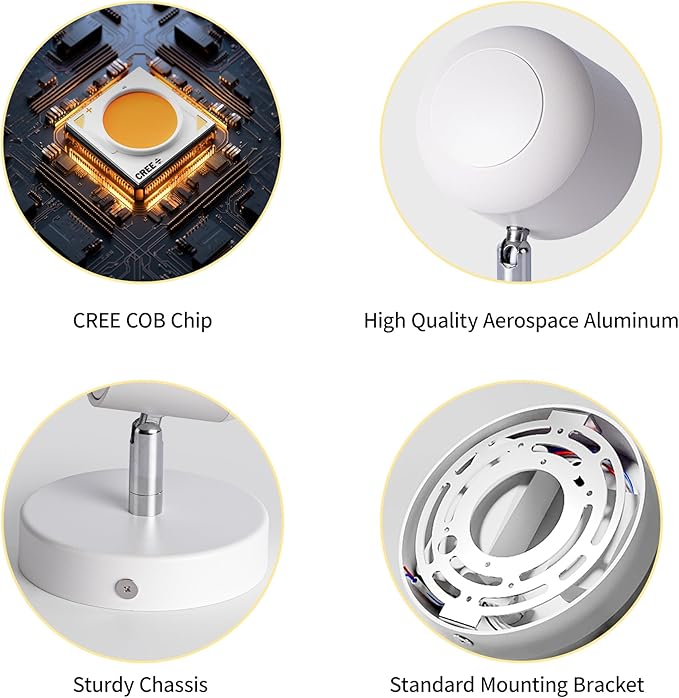 Aisilan 7W Modern Adjustable Wall Sconce Bedside Wall Light LED Wall Reading - Image 3