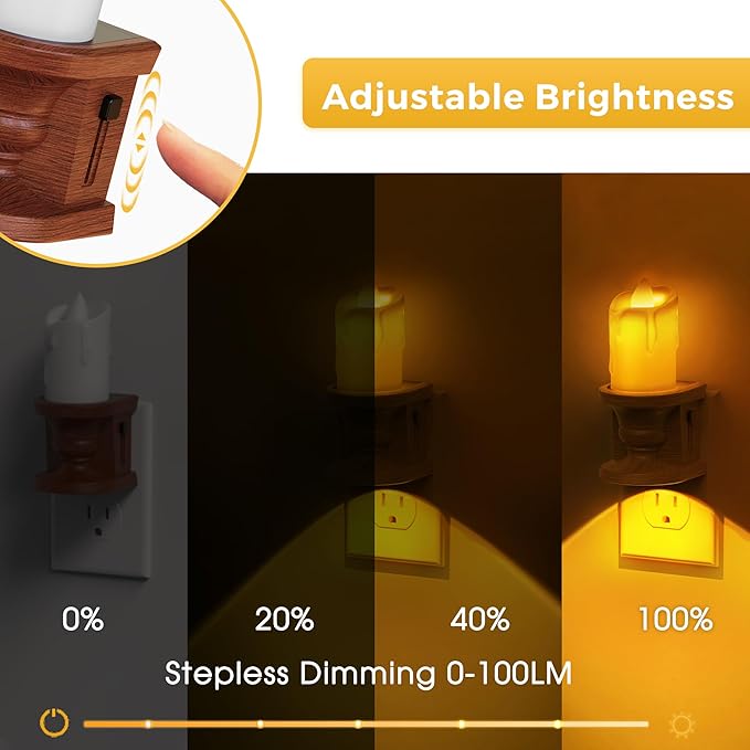 L LOHAS LED Night Light, Flameless Candle Night Light - Image 4