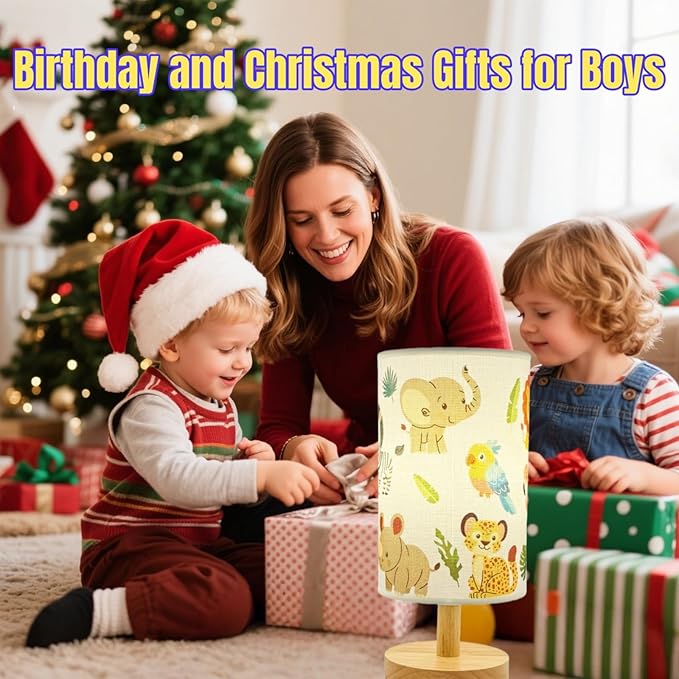 Kids Table Lamp-Night Light for Boys Room, 3-Color LED Desk Lamp - Image 8