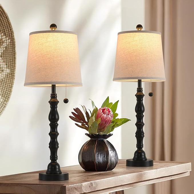 Terpsichore Lamps for Living Room Modern Farmhouse Table Lamp Bedside Reading by Terpsichore